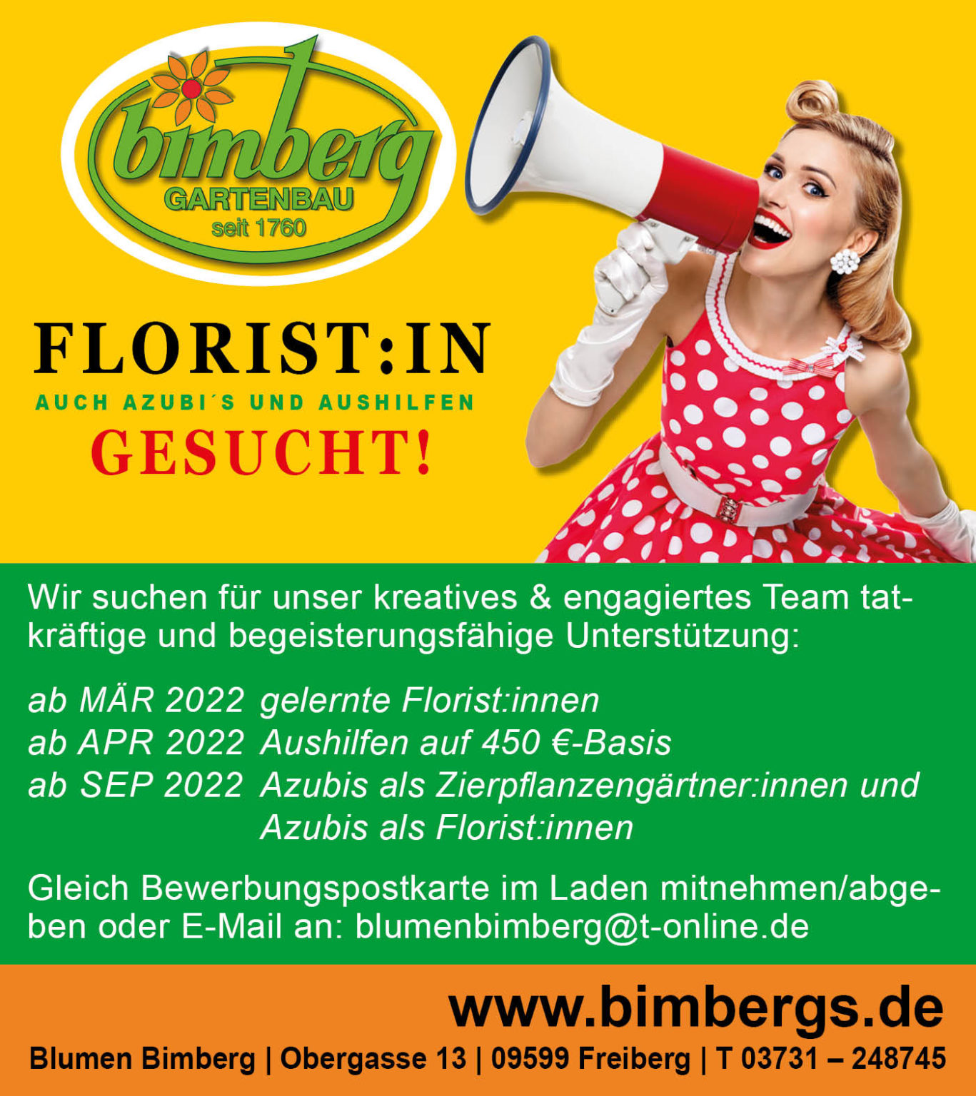 Stellenangebote „Wir suchen Dich!!“